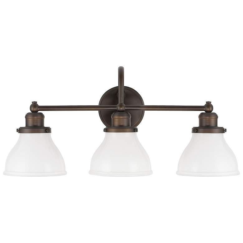 Image 1 Capital Lighting Baxter 3 Light Vanity Burnished Bronze
