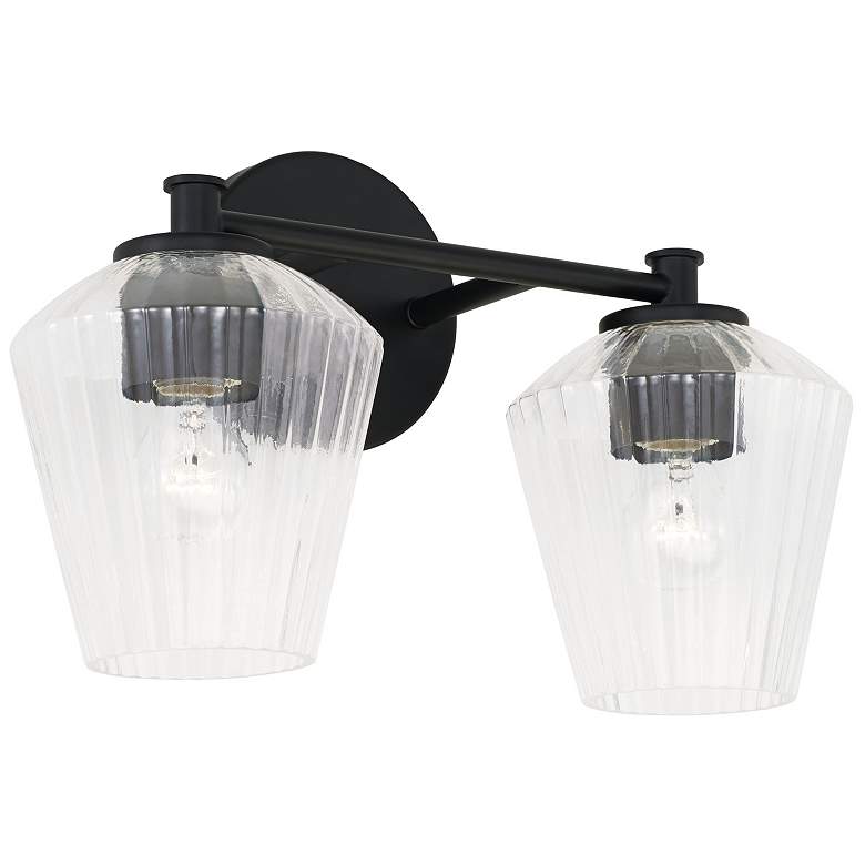 Image 1 Capital Lighting Beau 2 Light Vanity Matte Black