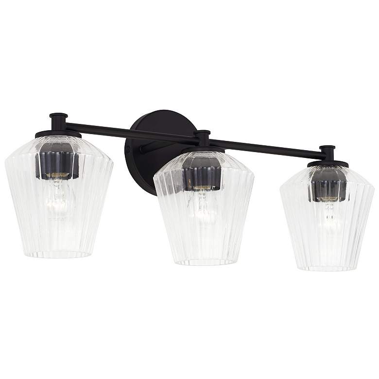 Image 1 Capital Lighting Beau 3 Light Vanity Matte Black
