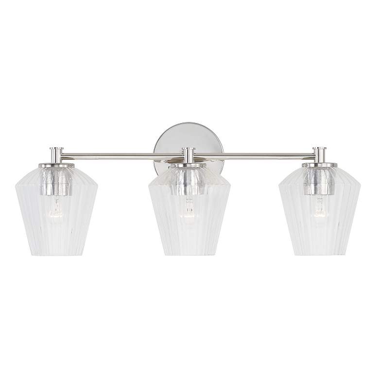 Image 4 Capital Lighting Beau 3 Light Vanity Polished Nickel more views