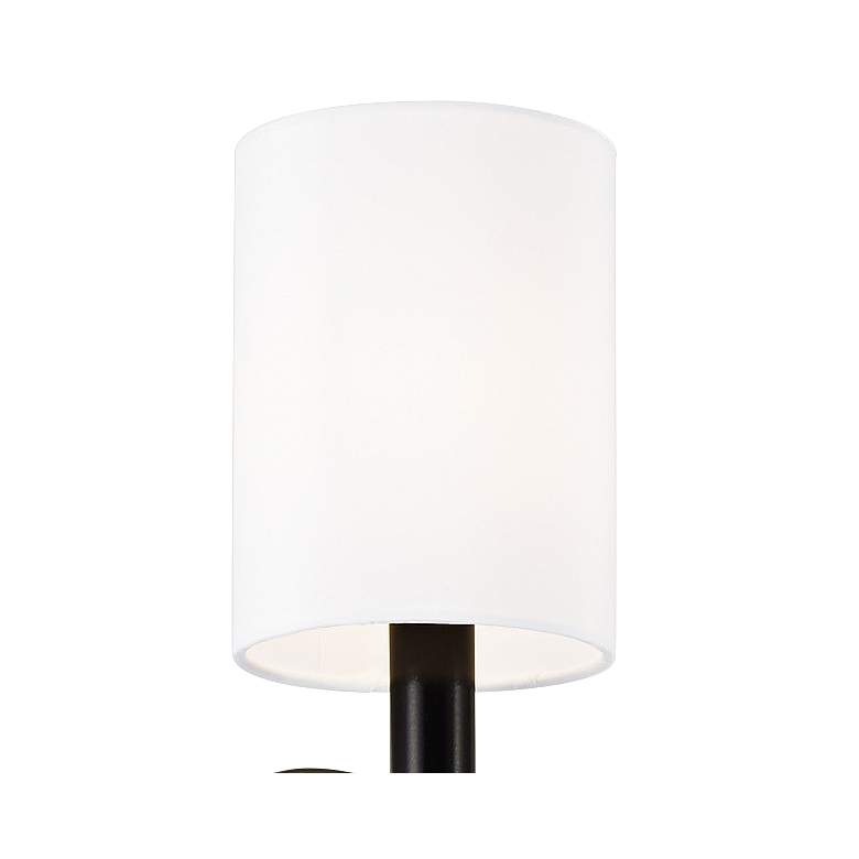 Image 4 Capital Lighting Beckham 1 Light Sconce Glossy Black and Aged Brass more views