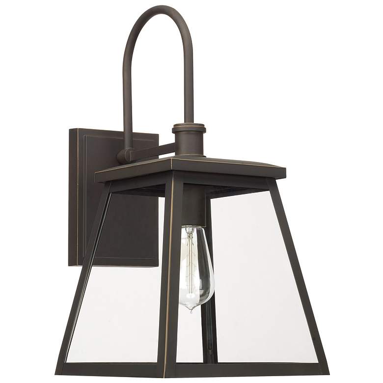 Image 1 Capital Lighting Belmore 1 Light Outdoor Wall-Lantern Oiled Bronze