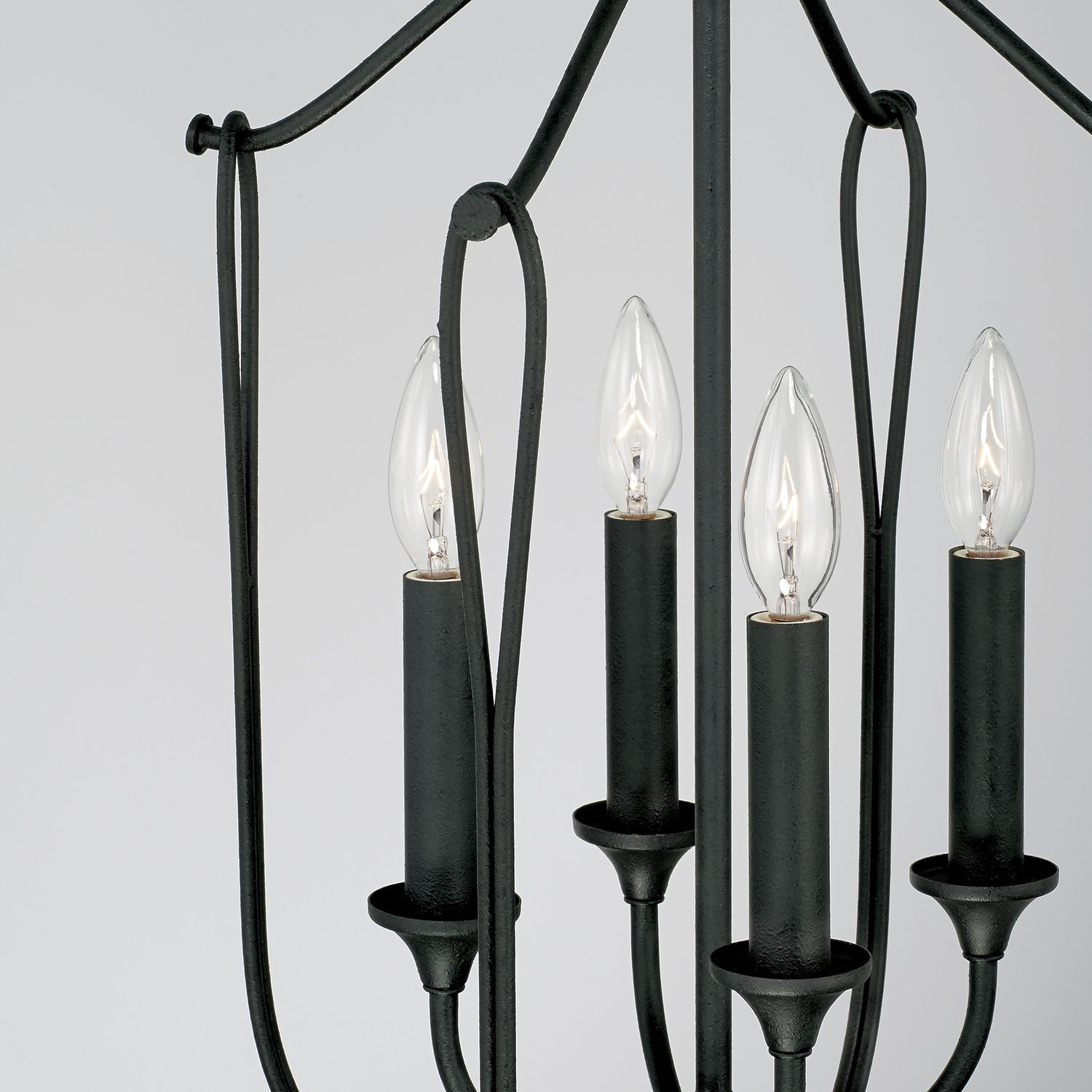 Image 3 Capital Lighting Bentley 4 Light Foyer 14.75" Black Iron more views