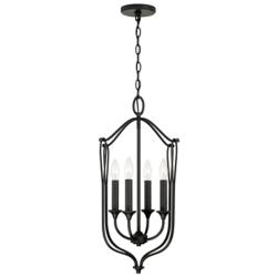 Capital Lighting Bentley 4 Light Foyer Black Iron