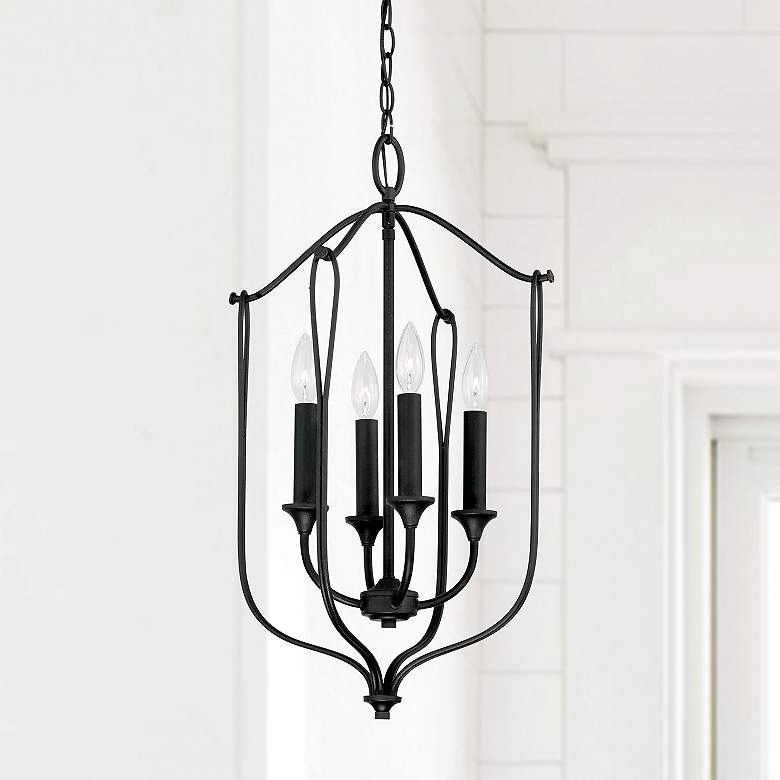 Image 1 Capital Lighting Bentley 4 Light Foyer Black Iron