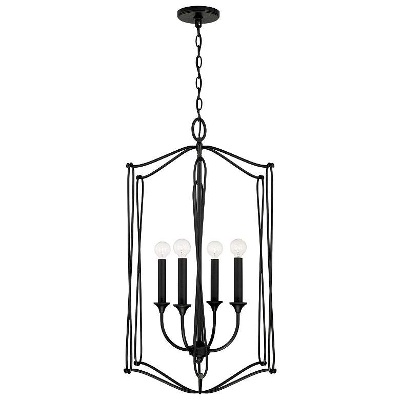 Image 1 Capital Lighting Bentley 4 Light Foyer Black Iron