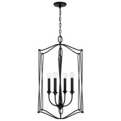Capital Lighting Bentley 4 Light Foyer Black Iron