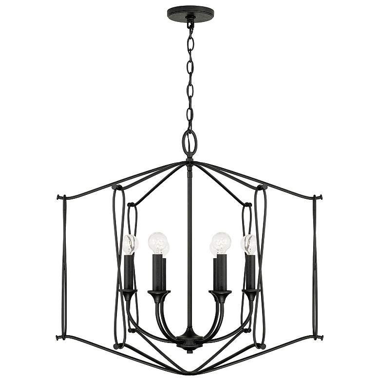 Image 2 Capital Lighting Bentley 6 Light Foyer Black Iron