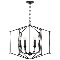 Capital Lighting Bentley 6 Light Foyer Black Iron