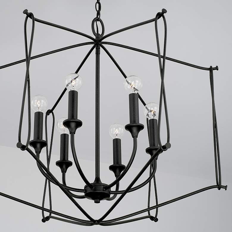 Image 3 Capital Lighting Bentley 6 Light Foyer Black Iron more views