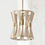 1_Capital Lighting Bianca 1 Light Pendant Bleached Natural/Patinaed Brass