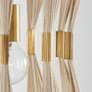 4_Capital Lighting Bianca 1 Light Pendant Bleached Natural/Patinaed Brass more views