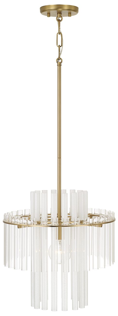 Image 5 Capital Lighting Blair 1 Light Pendant 15" Aged Brass more views