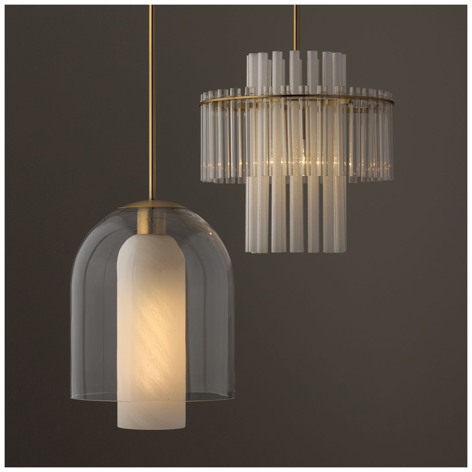 Image 6 Capital Lighting Blair 1 Light Pendant 15" Aged Brass more views