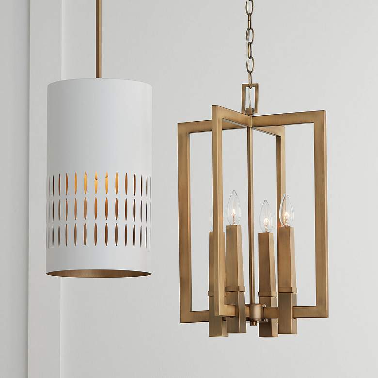 Image 5 Capital Lighting Blake 4 Light Foyer Aged Brass more views