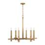 Thumbnail4 of Capital Lighting Blake 6 Light Chandelier Aged Brass more views