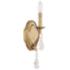 Capital Lighting Blakely 13 1/4" High Antique Gold Crystal Wall Sconce