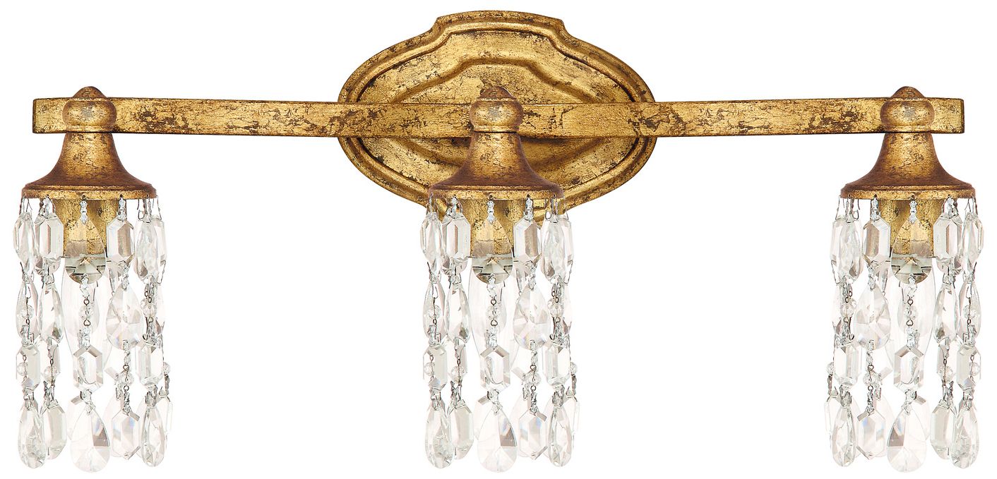 Capital Lighting Blakely 3 Light Vanity 20.5" Antique Gold