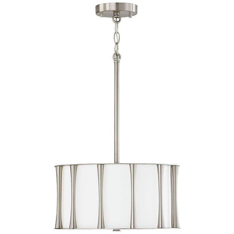 Image 6 Capital Lighting Bodie 15" White and Brushed Nickel Ceiling Light more views