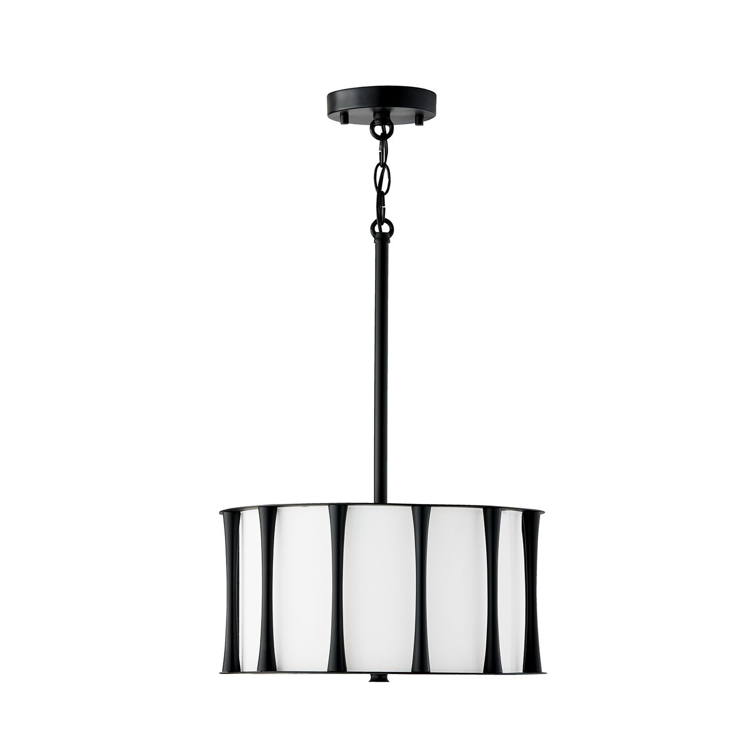 Image 5 Capital Lighting Bodie 3 Light Semi Flush 15" Matte Black more views