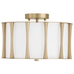 Capital Lighting Bodie 3 Light Semi-Flush Matte Brass