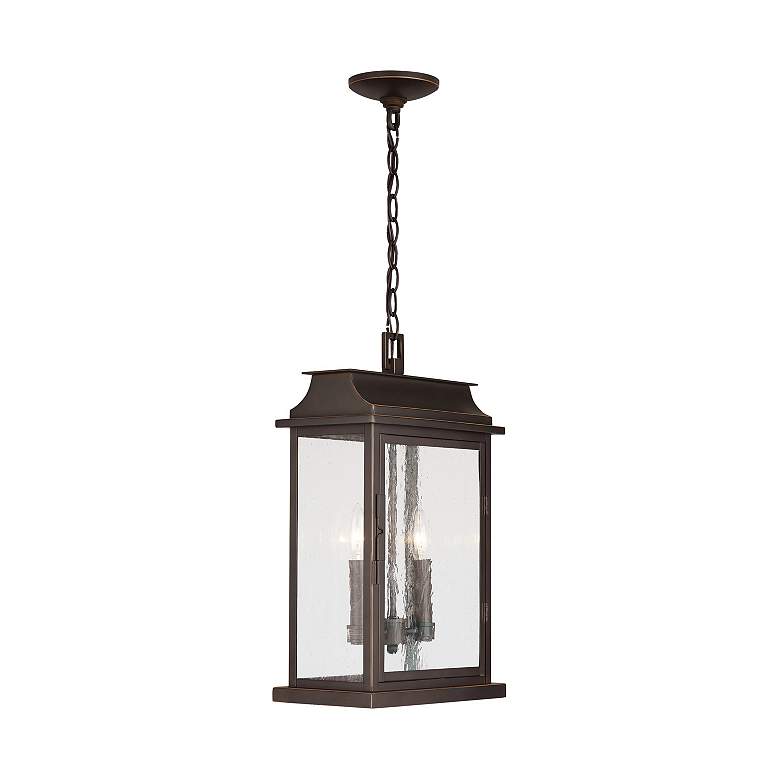 Image 4 Capital Lighting Bolton 2 Light Outdoor Hanging Lantern Oiled Bronze more views