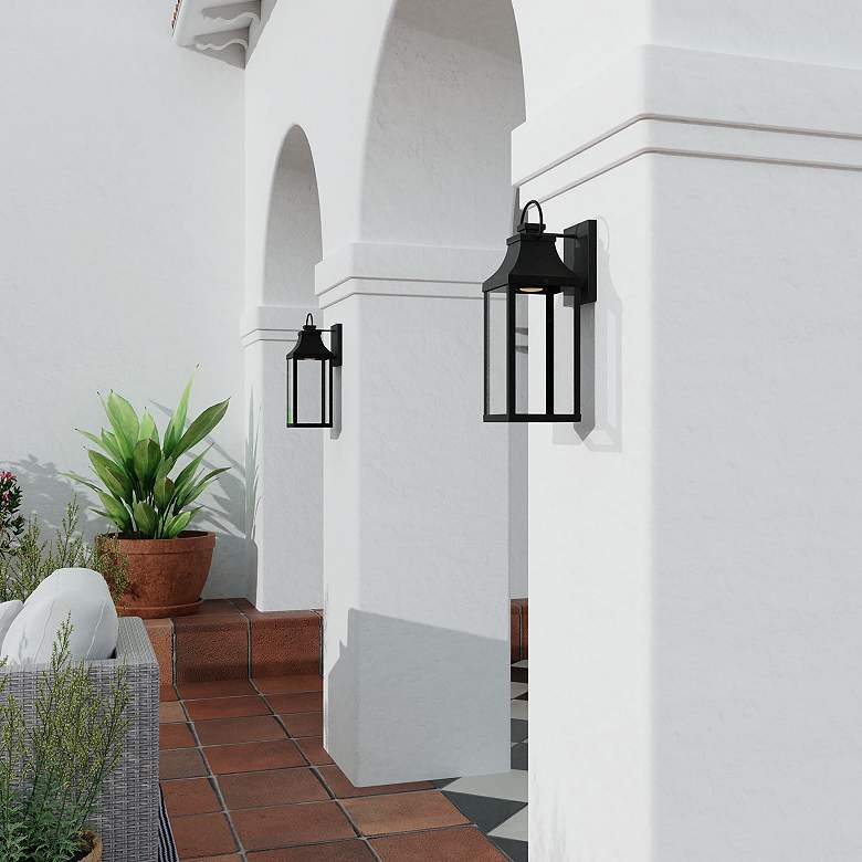 Image 3 Capital Lighting Bradford 17 1/4" High Black Outdoor Wall Lantern more views