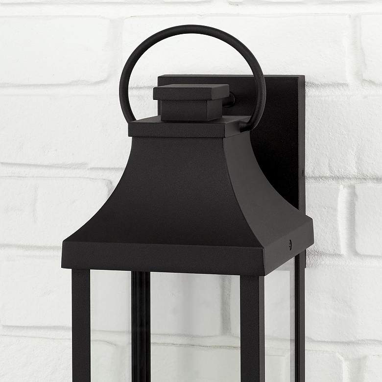 Image 4 Capital Lighting Bradford 17 1/4" High Black Outdoor Wall Lantern more views
