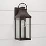 1_Capital Lighting Bradford 17 1/4" High Oiled Bronze Outdoor Wall Light