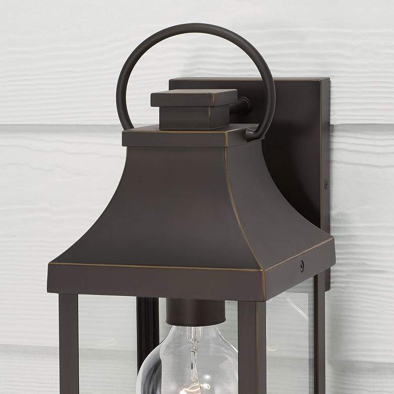 Image 4 Capital Lighting Bradford 17 1/4" High Oiled Bronze Outdoor Wall Light more views