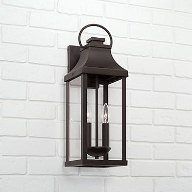 Capital Lighting Bradford 20 3/4" Bronze 2-Light Outdoor Wall Light