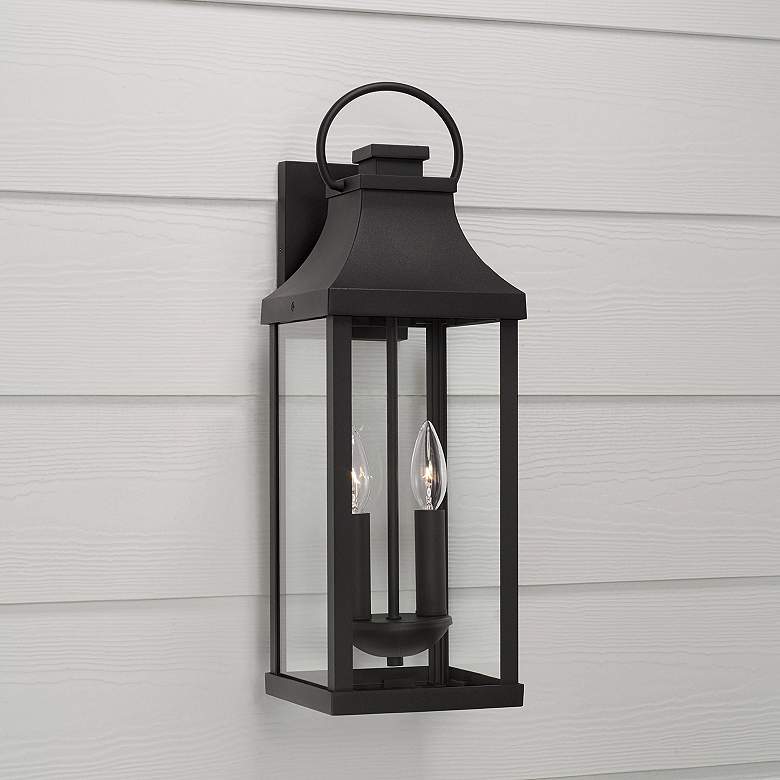 Image 7 Capital Lighting Bradford 20 3/4" Black 2-Light Outdoor Wall Light more views