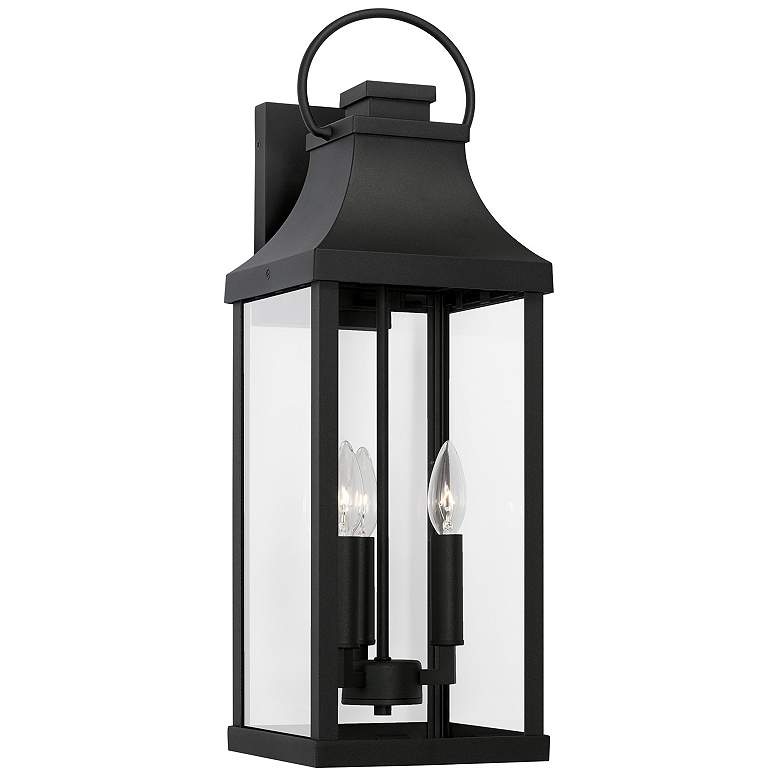 Image 2 Capital Lighting Bradford 24" High 3-Light Black Outdoor Wall Lantern