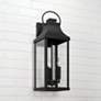 1_Capital Lighting Bradford 24" High 3-Light Black Outdoor Wall Lantern