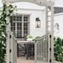 3_Capital Lighting Bradford 24" High 3-Light Black Outdoor Wall Lantern more views