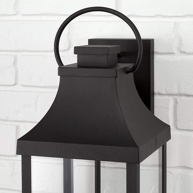 Image 4 Capital Lighting Bradford 24" High 3-Light Black Outdoor Wall Lantern more views
