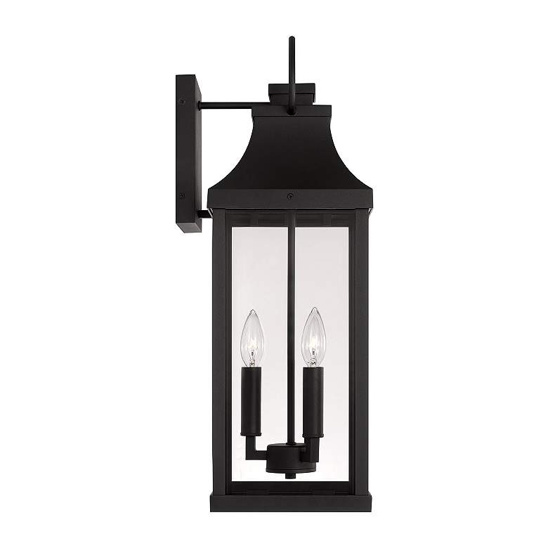 Image 5 Capital Lighting Bradford 24" High 3-Light Black Outdoor Wall Lantern more views