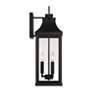 5_Capital Lighting Bradford 24" High 3-Light Black Outdoor Wall Lantern more views