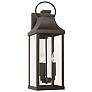 2_Capital Lighting Bradford 24" High 3-Light Bronze Outdoor Wall Lantern