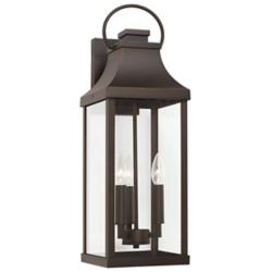 Capital Lighting Bradford 24" High 3-Light Bronze Outdoor Wall Lantern