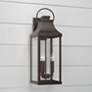 1_Capital Lighting Bradford 24" High 3-Light Bronze Outdoor Wall Lantern
