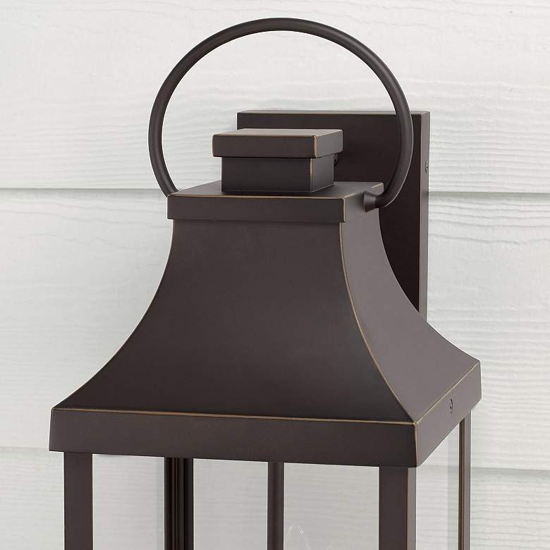 Image 3 Capital Lighting Bradford 24" High 3-Light Bronze Outdoor Wall Lantern more views