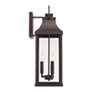 4_Capital Lighting Bradford 24" High 3-Light Bronze Outdoor Wall Lantern more views