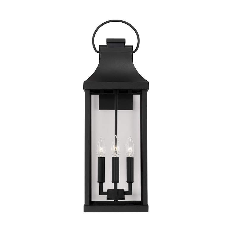 Image 6 Capital Lighting Bradford 27" High 4-Light Black Outdoor Wall Lantern more views