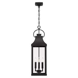 Image5 of Capital Lighting Bradford 29 1/2" Black 4-Light Outdoor Hanging Light more views