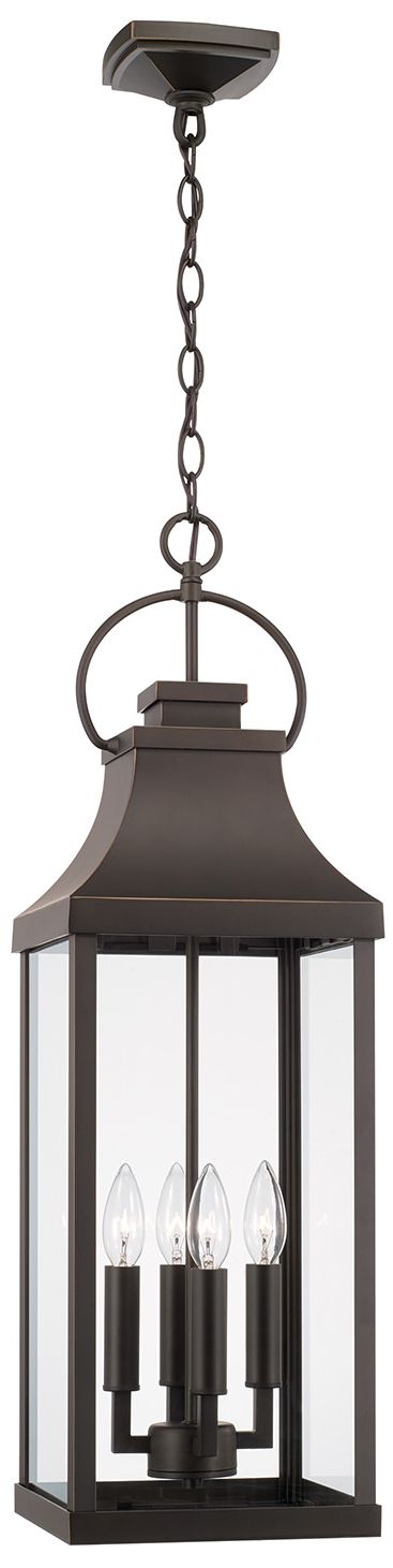 Image 2 Capital Lighting Bradford 4 Light Outdoor Hanging lantern 9" Oiled Bronze