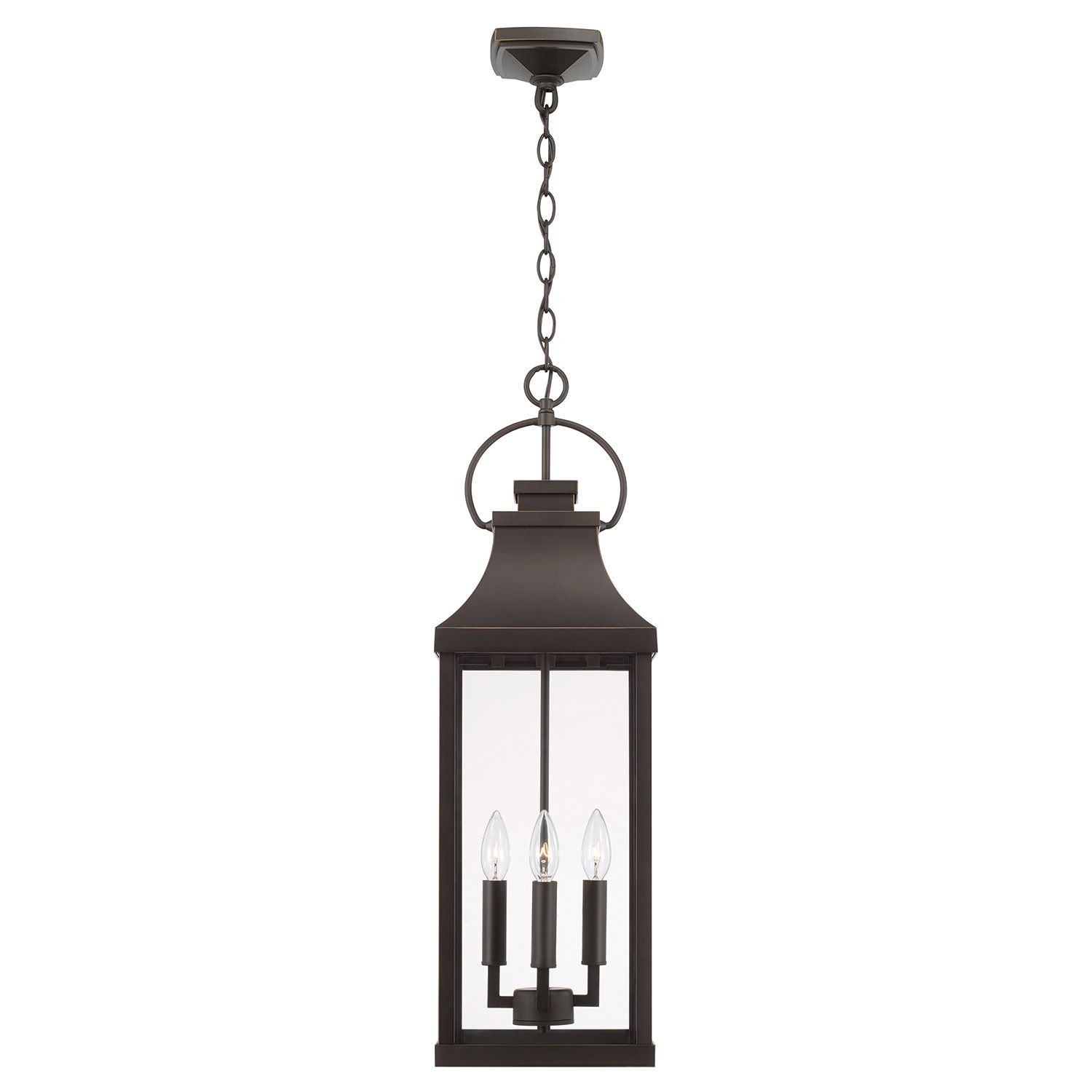 Image 4 Capital Lighting Bradford 4 Light Outdoor Hanging lantern 9" Oiled Bronze more views