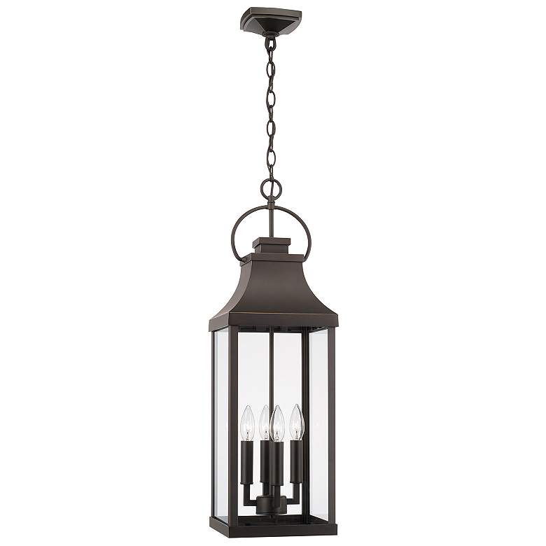 Image 1 Capital Lighting Bradford 4 Light Outdoor Hanging-Lantern Oiled Bronze