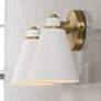 Thumbnail3 of Capital Lighting Bradley 2 Light Vanity Aged Brass and White more views