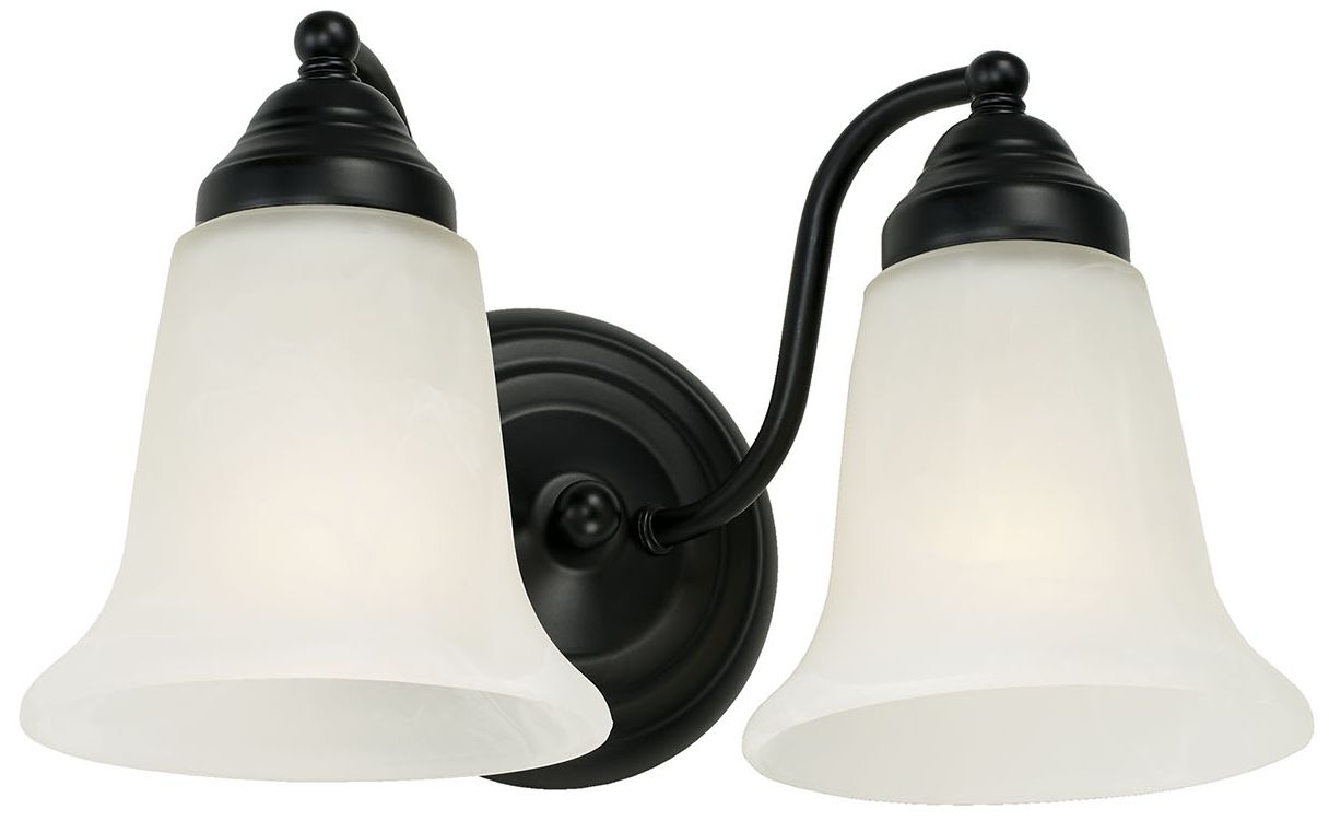 Capital Lighting Brady 2 Light Vanity 12" Matte Black
